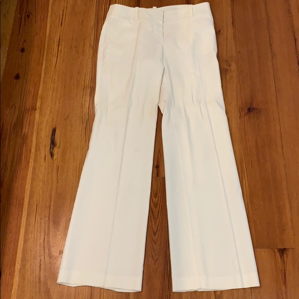 Whitish cream bell bottom pants